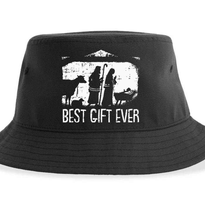 Best Ever Christmas Cool Jesus Nativity Scene Christian Sustainable Bucket Hat