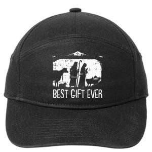 Best Ever Christmas Cool Jesus Nativity Scene Christian 7-Panel Snapback Hat