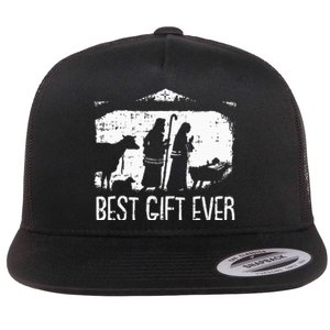 Best Ever Christmas Cool Jesus Nativity Scene Christian Flat Bill Trucker Hat