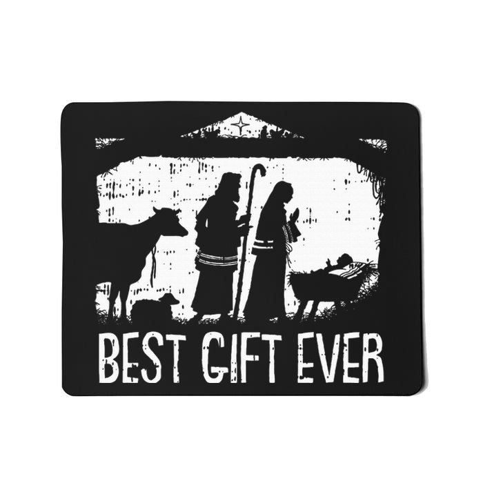 Best Ever Christmas Cool Jesus Nativity Scene Christian Mousepad