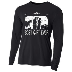 Best Ever Christmas Cool Jesus Nativity Scene Christian Cooling Performance Long Sleeve Crew