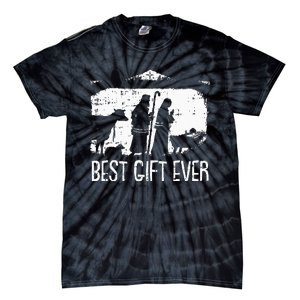 Best Ever Christmas Cool Jesus Nativity Scene Christian Tie-Dye T-Shirt