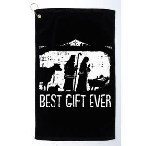 Best Ever Christmas Cool Jesus Nativity Scene Christian Platinum Collection Golf Towel