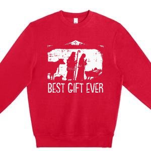 Best Ever Christmas Cool Jesus Nativity Scene Christian Premium Crewneck Sweatshirt