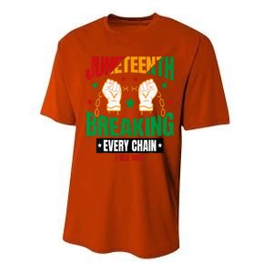 Breaking Every Chain Since 1865 Juneteenth Freedom Performance Sprint T-Shirt