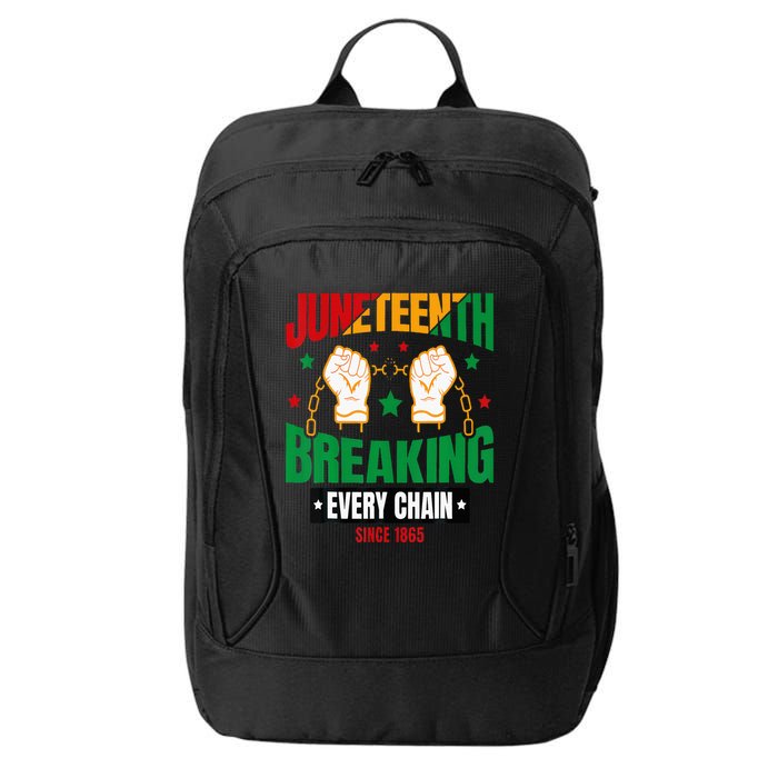 Breaking Every Chain Since 1865 Juneteenth Freedom City Backpack