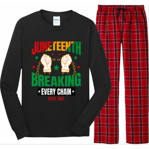 Breaking Every Chain Since 1865 Juneteenth Freedom Long Sleeve Pajama Set