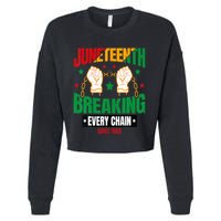 Breaking Every Chain Since 1865 Juneteenth Freedom Cropped Pullover Crew