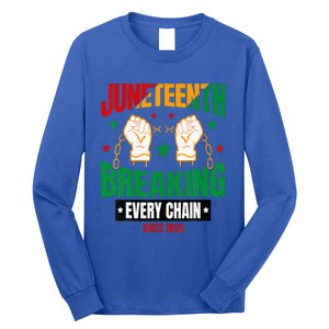 Breaking Every Chain Since 1865 Juneteenth Freedom Long Sleeve Shirt