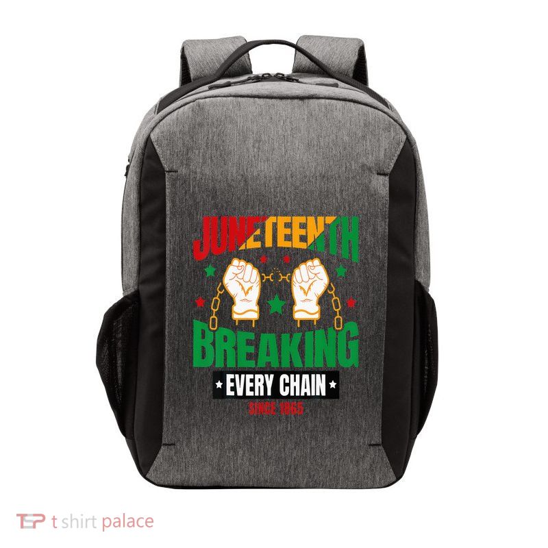 Breaking Every Chain Since 1865 Juneteenth Freedom Vector Backpack