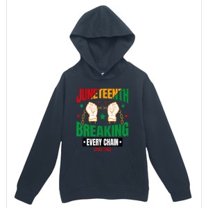 Breaking Every Chain Since 1865 Juneteenth Freedom Urban Pullover Hoodie