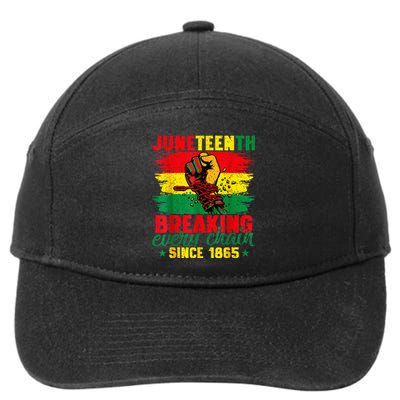 Breaking Every Chain Since 1865 Juneteenth Freedom 7-Panel Snapback Hat