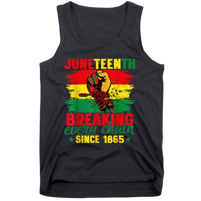 Breaking Every Chain Since 1865 Juneteenth Freedom Tank Top