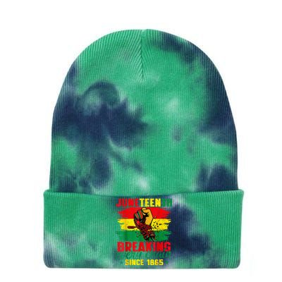 Breaking Every Chain Since 1865 Juneteenth Freedom Tie Dye 12in Knit Beanie