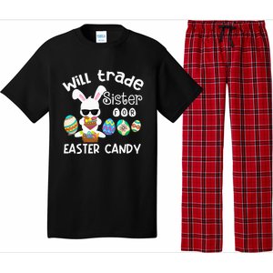 Bunny Eat Chocolate Eggs Will Trade Sister Easter Pajama Set