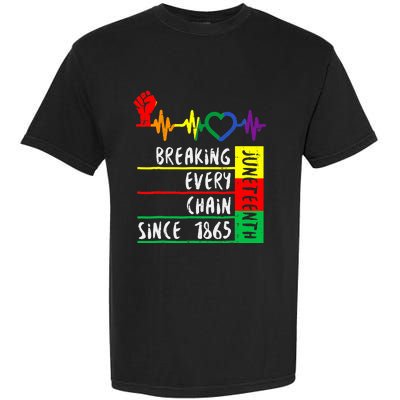 Breaking Every Chain Since 1865 Juneteenth Independence Day Garment-Dyed Heavyweight T-Shirt