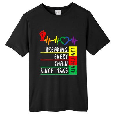 Breaking Every Chain Since 1865 Juneteenth Independence Day Tall Fusion ChromaSoft Performance T-Shirt