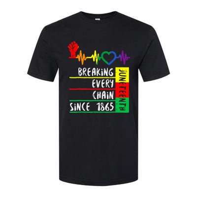 Breaking Every Chain Since 1865 Juneteenth Independence Day Softstyle® CVC T-Shirt