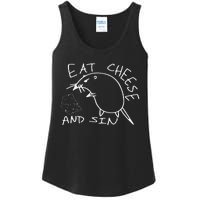 But Eat Cheese And Sin Funny Rat Ladies Essential Tank