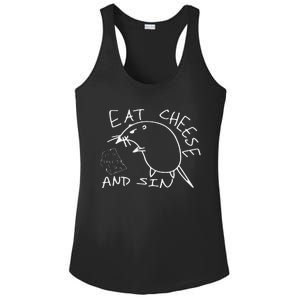 But Eat Cheese And Sin Funny Rat Ladies PosiCharge Competitor Racerback Tank