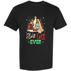 Best Ever Christmas Cool Jesus Nativity Scene Christian Garment-Dyed Heavyweight T-Shirt