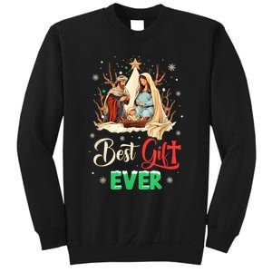 Best Ever Christmas Cool Jesus Nativity Scene Christian Sweatshirt