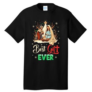 Best Ever Christmas Cool Jesus Nativity Scene Christian Tall T-Shirt