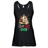 Best Ever Christmas Cool Jesus Nativity Scene Christian Ladies Essential Flowy Tank