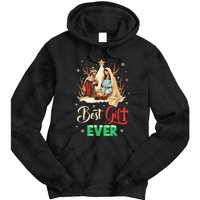 Best Ever Christmas Cool Jesus Nativity Scene Christian Tie Dye Hoodie