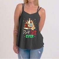 Best Ever Christmas Cool Jesus Nativity Scene Christian Women's Strappy Tank