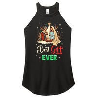 Best Ever Christmas Cool Jesus Nativity Scene Christian Women's Perfect Tri Rocker Tank