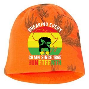 Breaking Every Chain Since 1865 Junenth Black History Funny Gift Kati - Camo Knit Beanie