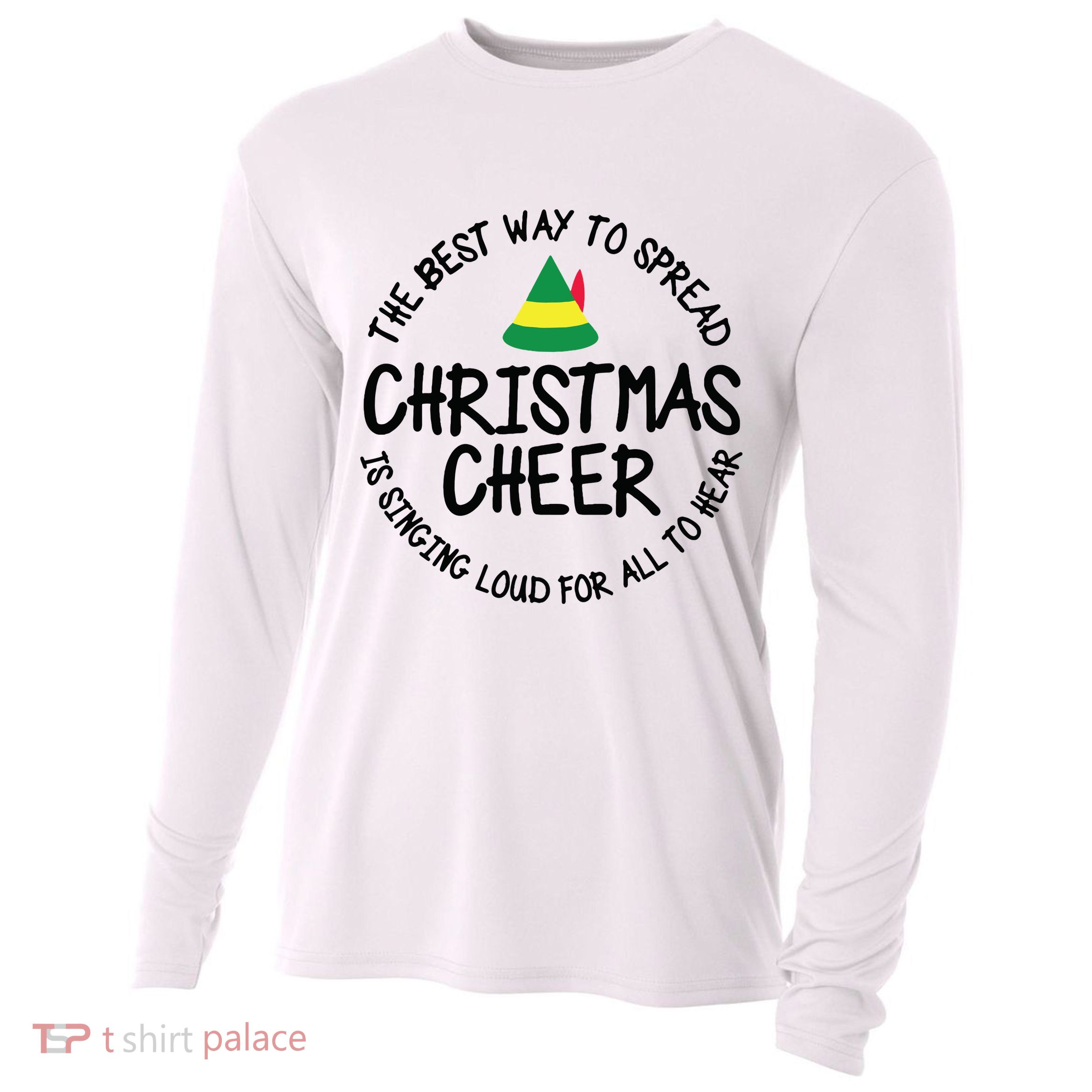 Buddy Elf Christmas Cheer Cooling Performance Long Sleeve Crew