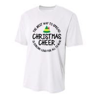 Buddy Elf Christmas Cheer Youth Performance Sprint T-Shirt