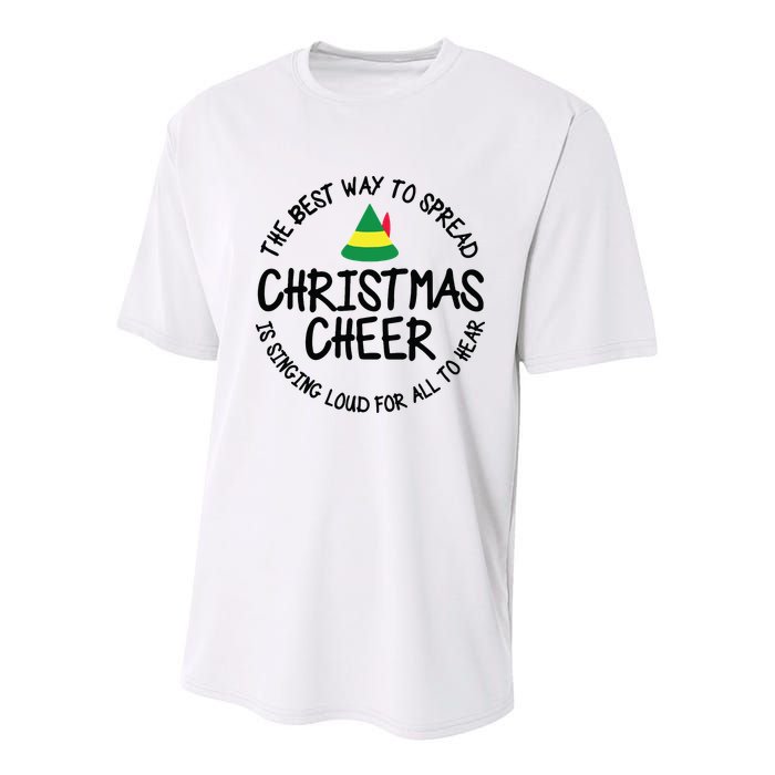 Buddy Elf Christmas Cheer Youth Performance Sprint T-Shirt