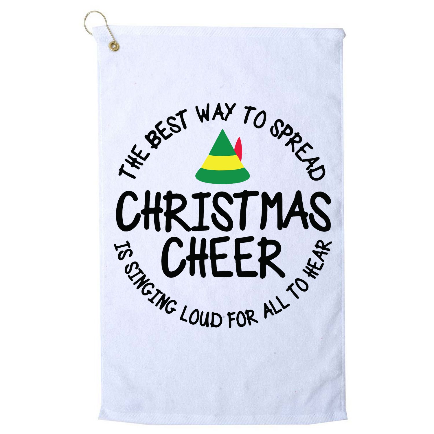 Buddy Elf Christmas Cheer Golf Towel