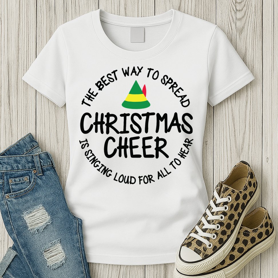 Buddy Elf Christmas Cheer Womens T-Shirt