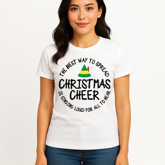 Buddy Elf Christmas Cheer Womens T-Shirt