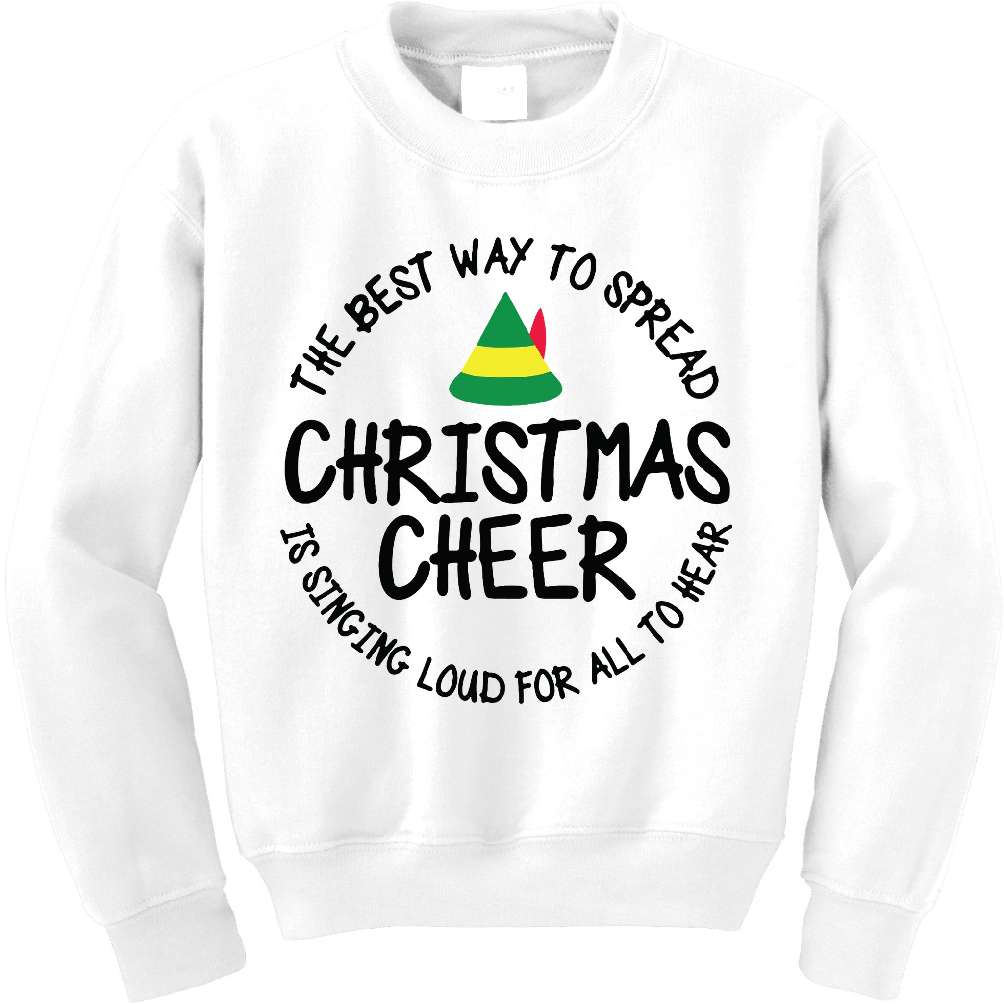 Buddy Elf Christmas Cheer Kids Sweatshirt