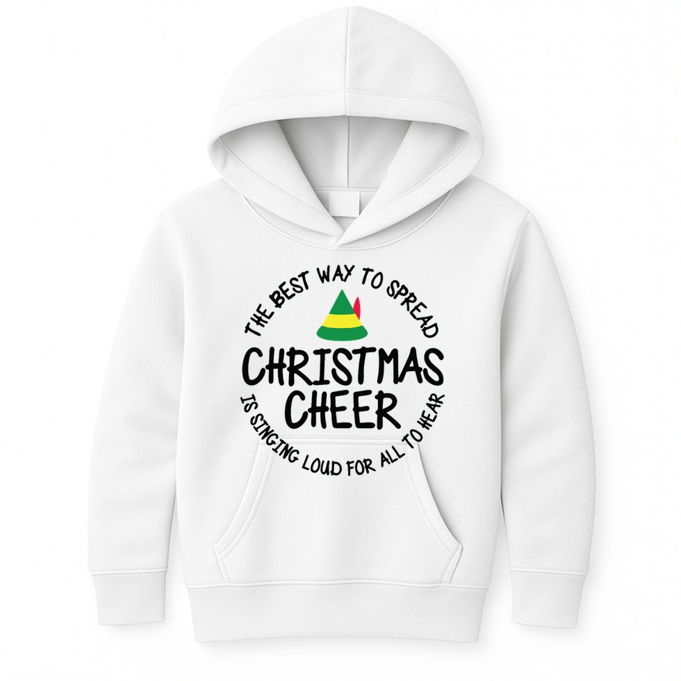 Buddy Elf Christmas Cheer Kids Hoodie