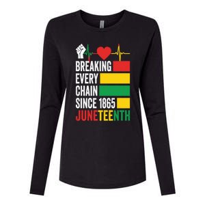 Breaking Every Chain Since 1865 Junzeenth Black History Gift Womens Cotton Relaxed Long Sleeve T-Shirt