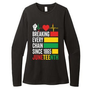 Breaking Every Chain Since 1865 Junzeenth Black History Gift Womens CVC Long Sleeve Shirt