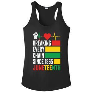 Breaking Every Chain Since 1865 Junzeenth Black History Gift Ladies PosiCharge Competitor Racerback Tank