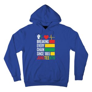 Breaking Every Chain Since 1865 Junzeenth Black History Gift Hoodie