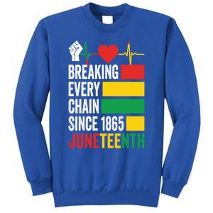 Breaking Every Chain Since 1865 Junzeenth Black History Gift Sweatshirt