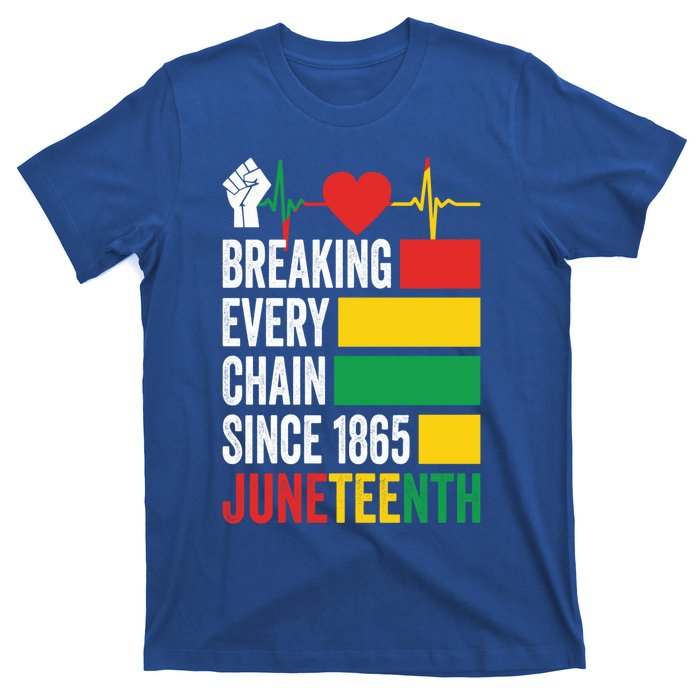 Breaking Every Chain Since 1865 Junzeenth Black History Gift T-Shirt