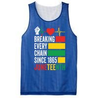 Breaking Every Chain Since 1865 Junzeenth Black History Gift Mesh Reversible Basketball Jersey Tank