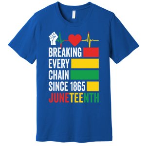 Breaking Every Chain Since 1865 Junzeenth Black History Gift Premium T-Shirt