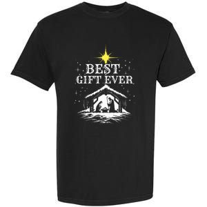 Best Ever Christmas Cool Jesus Nativity Scene Christian Garment-Dyed Heavyweight T-Shirt