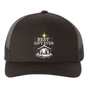 Best Ever Christmas Cool Jesus Nativity Scene Christian Yupoong Adult 5-Panel Trucker Hat